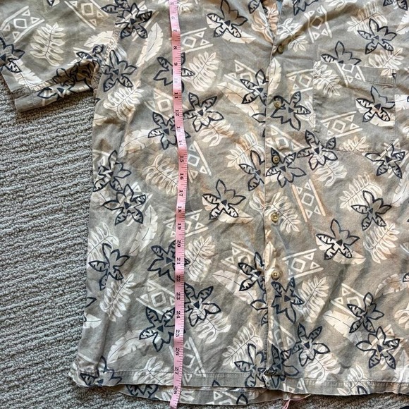 Pendleton Vintage Batik Button Up Short Sleeves Hawaiian Vacation L 90s - Picture 8 of 8